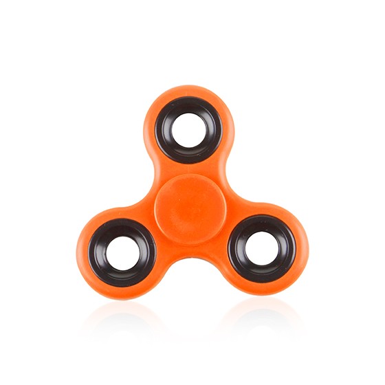 Orange Fidget Spinner With Hoops